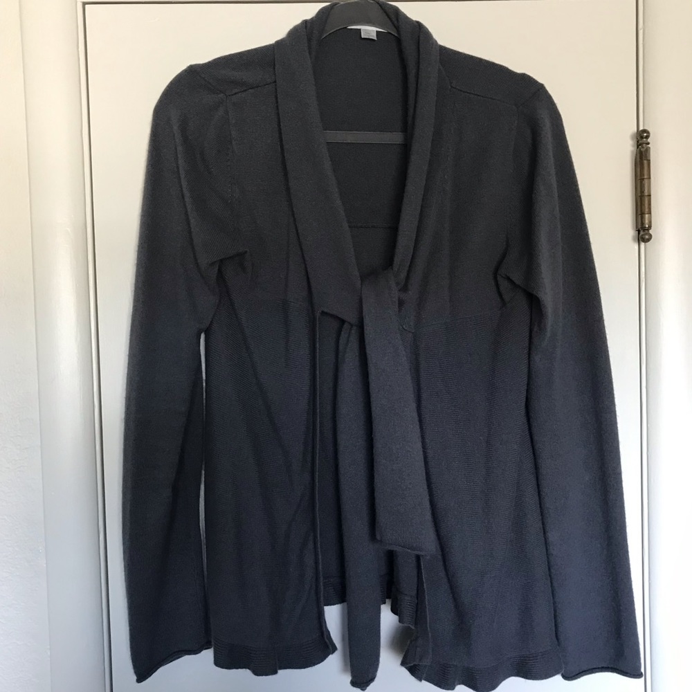 Silk-cashmere Garnet Hill shawl collar sweater